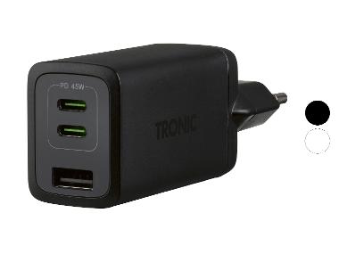 TRONIC® Snellader, 1x USB-A en 2x USB-C