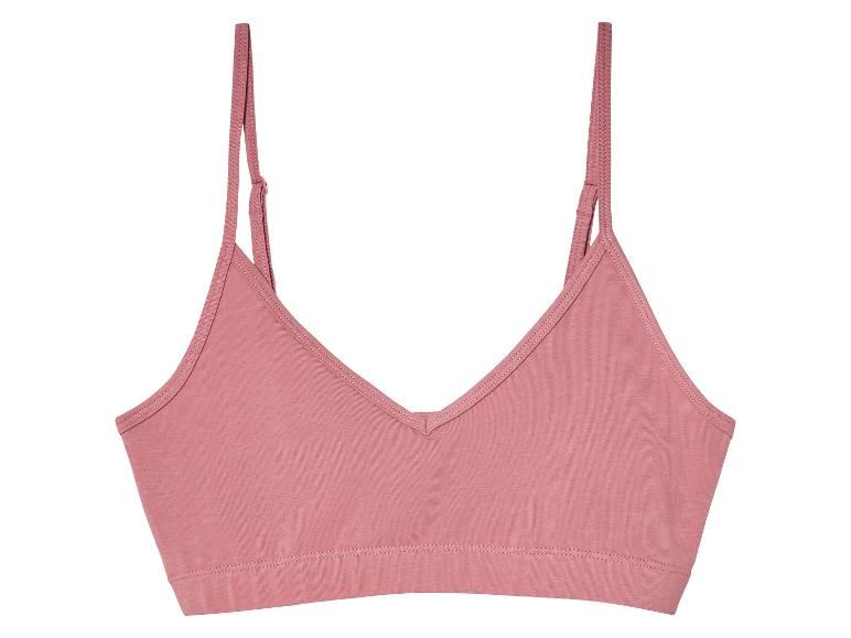 Roze bralette zonder padding.
