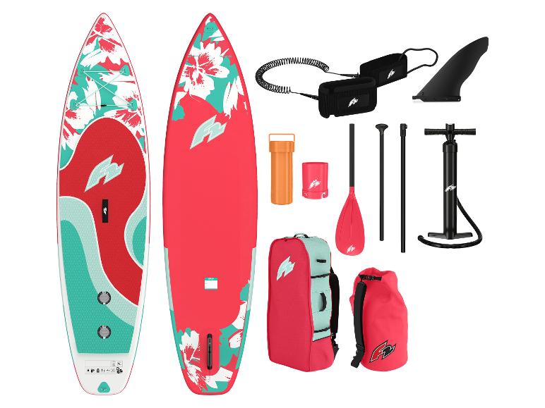 Opblaasbare F2 SUP-plank, peddel, pomp en accessoires.