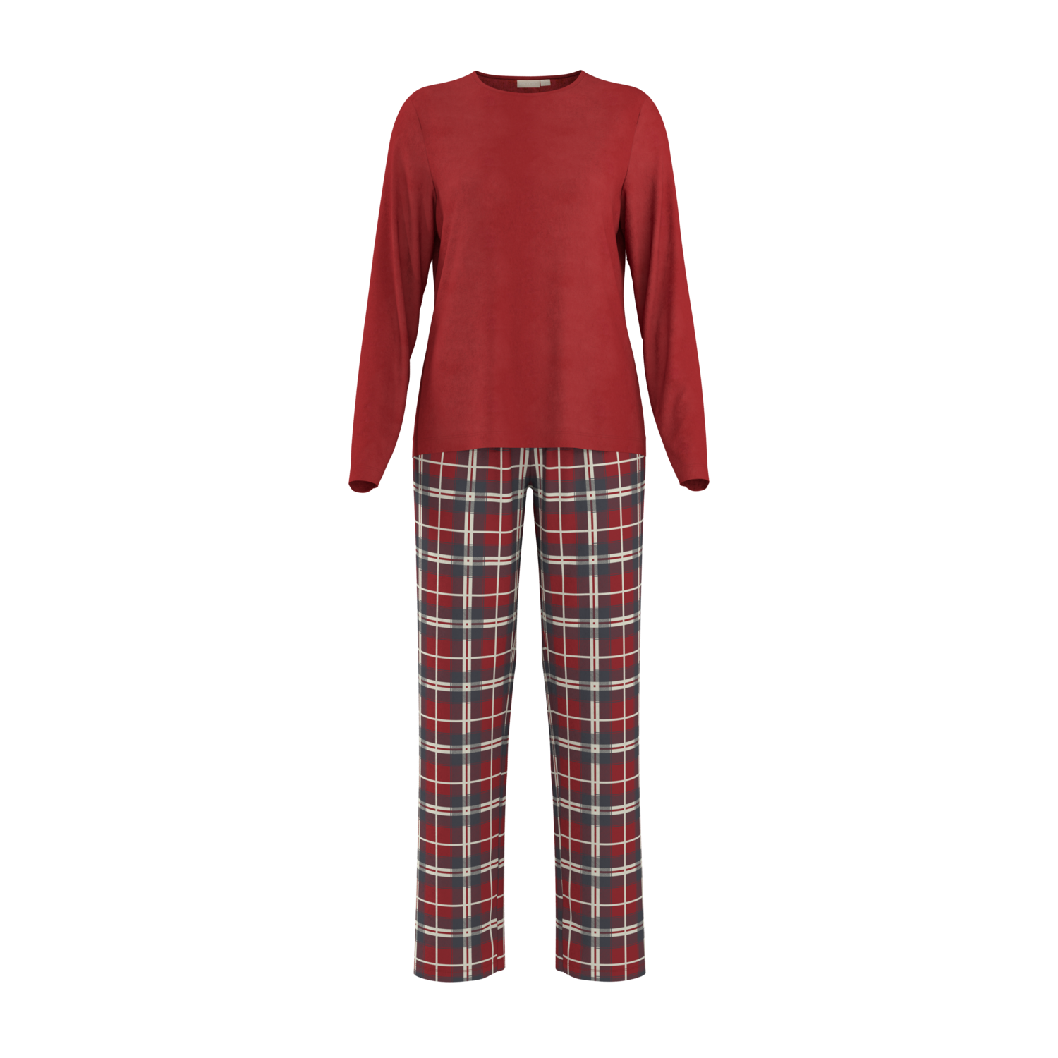 ESMARA Dames fleece pyjama (Rood, M (40/42))
