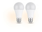 Twee witte LED-lampen.