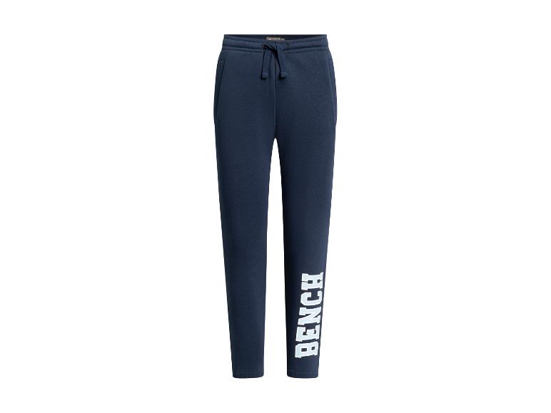 Bench donkerblauwe joggingbroek met wit Bench-logo op de pijp