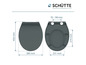 Toiletzitting met deksel, 380 mm breed, 456 mm hoog, van Schütte