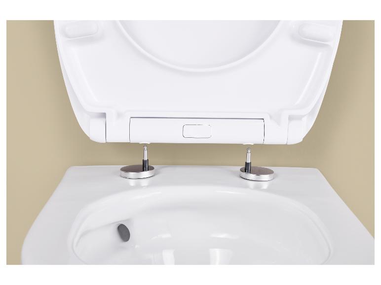 Witte toiletbril met softclose scharnier