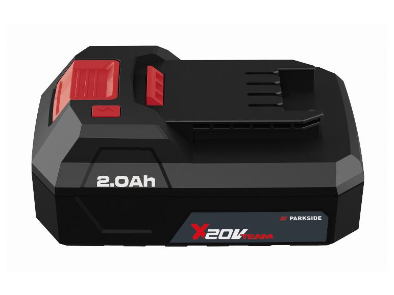 PARKSIDE X 20V Team 2.0Ah accu in zwart en rood design