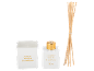 Witte geurkaars en geurverspreider met 'Vanilla Snowflake' en 50 ml tekst.