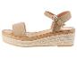 Beige espadrilles, open teen.