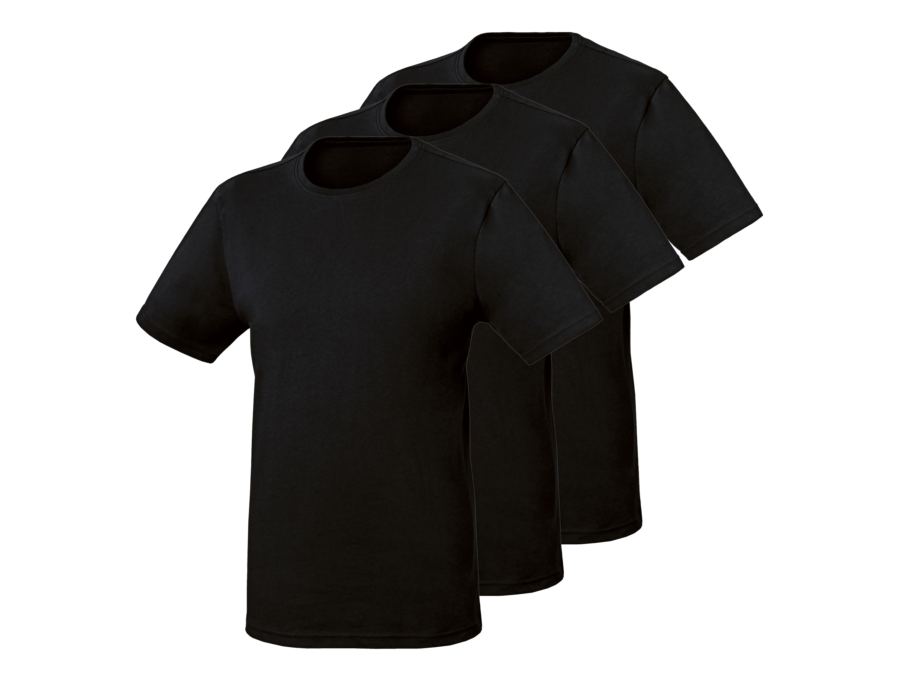 PARKSIDE Set van 3 heren T-shirts (zwart, L)
