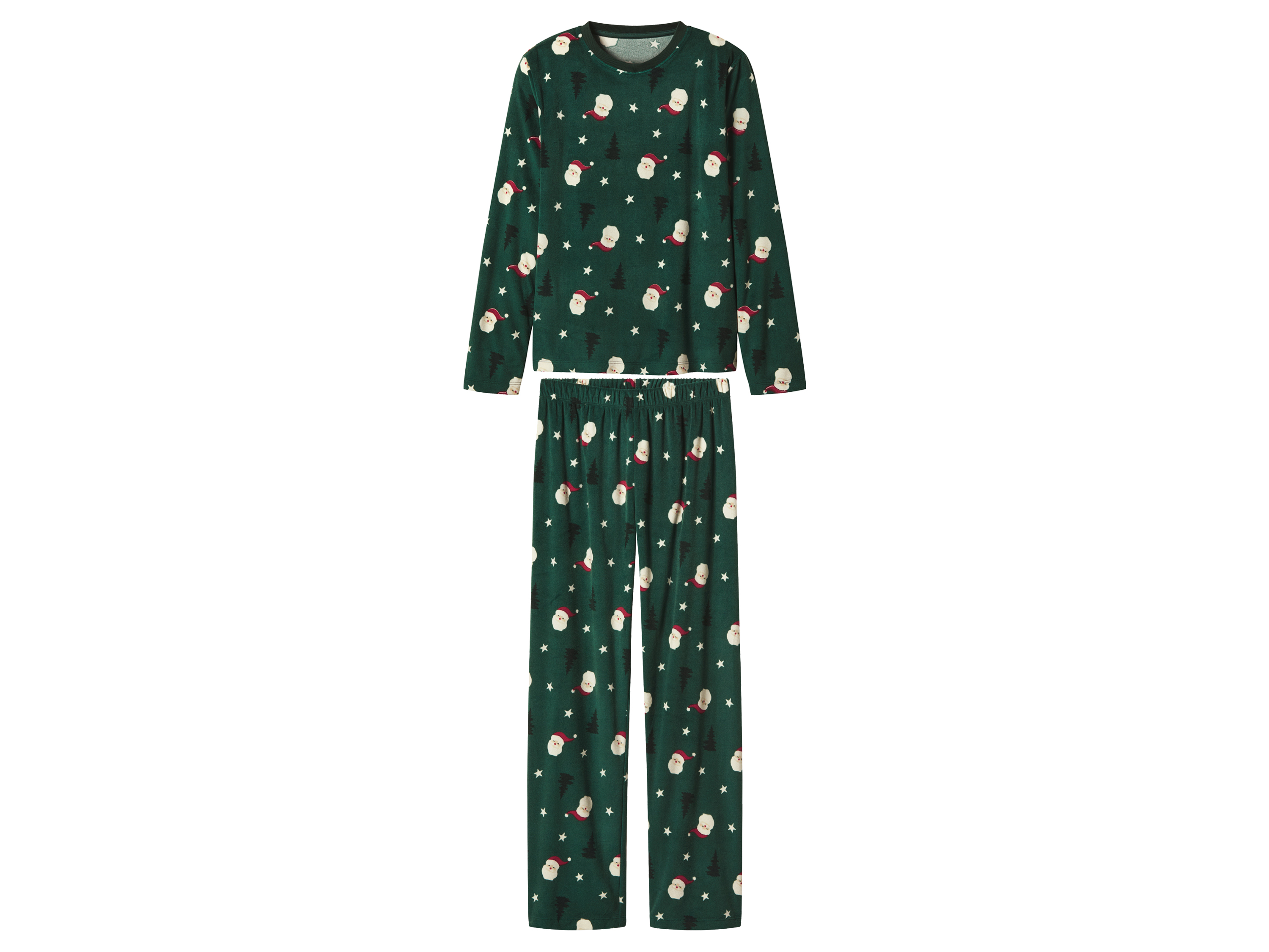 esmara Velours kinder kerstpyjama (Groen, 158/164)