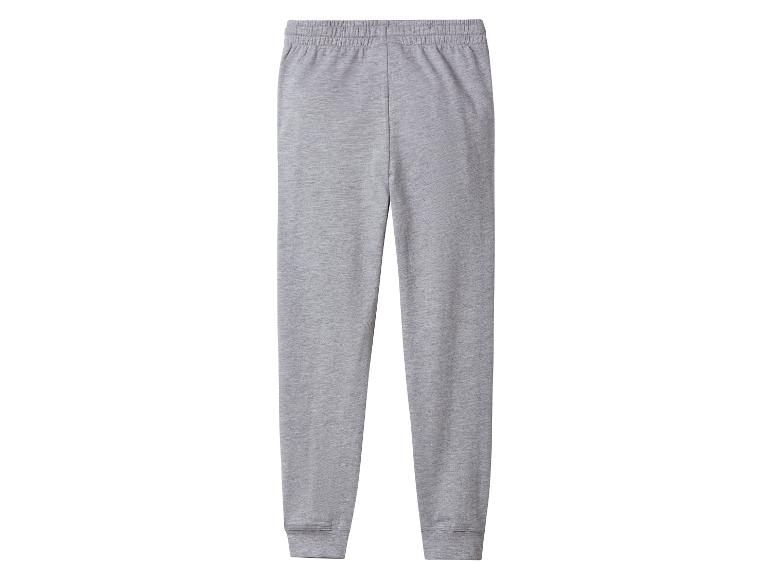 Grijze joggingbroek met elastische tailleband.