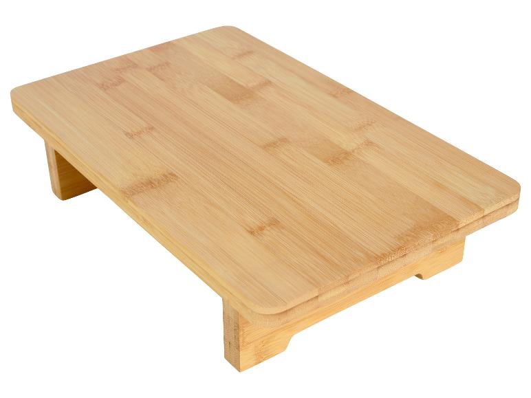 Bamboe snijplank en onderstel.