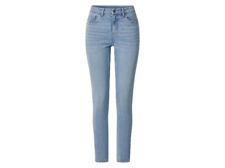Dames skinny jeans van lichtblauwe denim