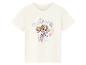 Wit T-shirt met korte mouwen met een cartoonhond en de tekst 'Believe it. Be it!'