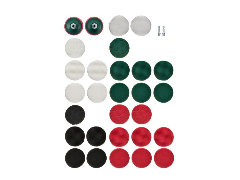 Set autopoets pads in diverse kleuren en texturen, met adapters.
