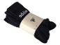 Zwarte Adidas sokken met wit logo en maatlabel