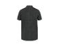 Zwart poloshirt met korte mouwen, achterkant