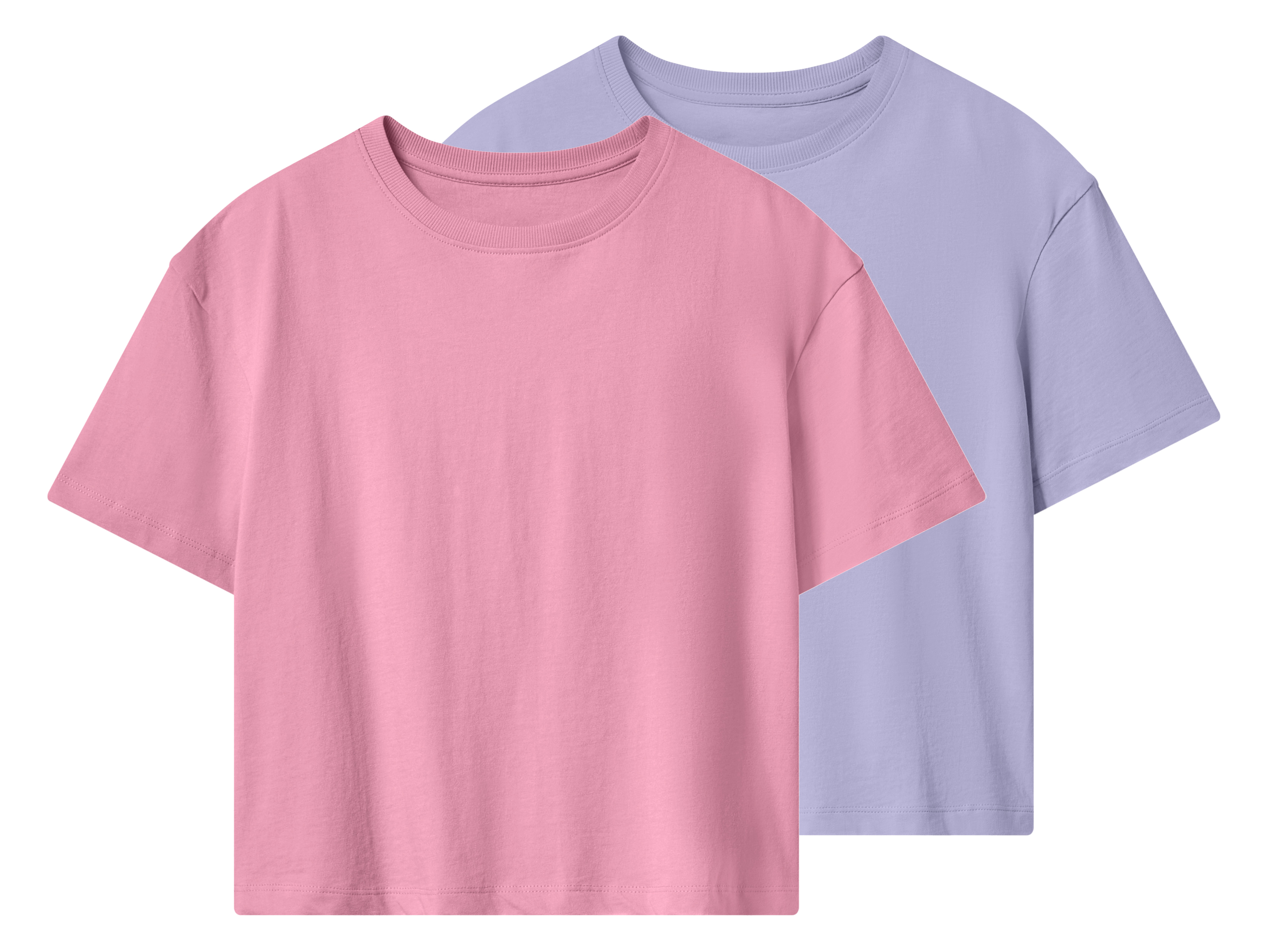 Esmara Kids Set van 2 kinder T-shirts (roze/paars, 134/140)