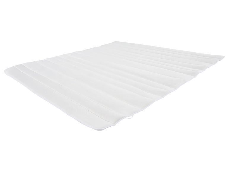 Witte matrastopper met horizontale stiksels