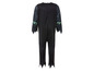 Zwart Halloween kostuum met groene details.