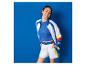 Lidl sportkleding: jack, top en shorts, retro stijl.