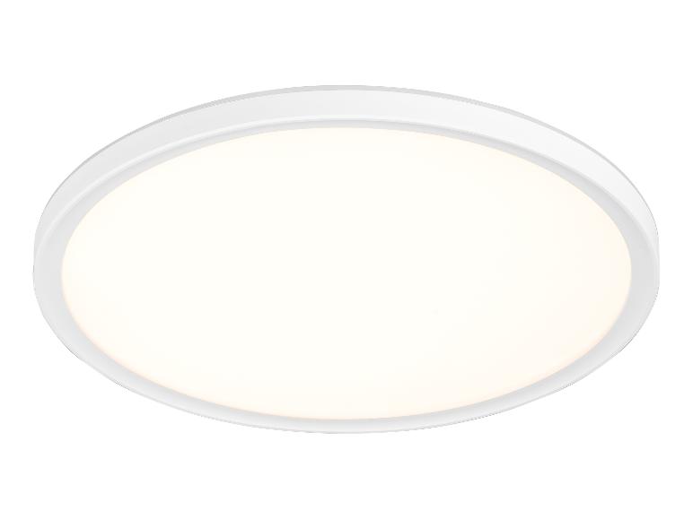 Wit rond plafondlicht.