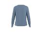 Eenvoudig blauw shirt met lange mouwen, achterkant