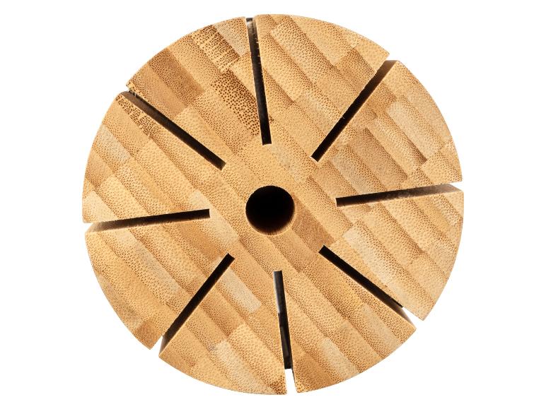 Ronde bamboe messenhouder met ruimte voor 8 messen.