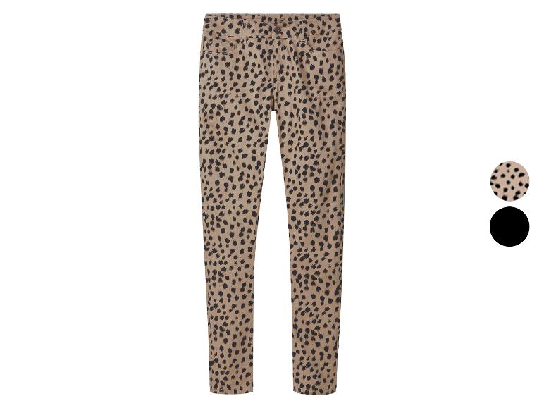 Skinny jeans met luipaardprint en kleuropties