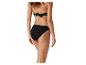 Zwarte bikini: bandeau top en slip.