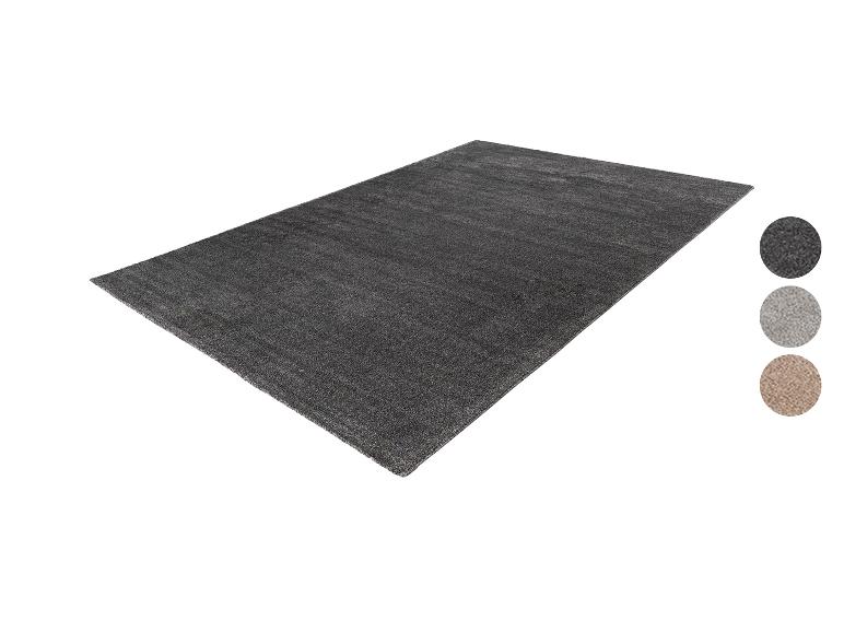 Donkergrijs vloerkleed met kleurstalen