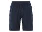 Donkerblauwe shorts met trekkoord.