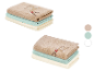 LIVARNO® gasten-/handdoeken met rendierborduurwerk in beige, turquoise en crème.