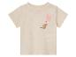 Lichtbeige baby t-shirt met kangoeroe en ballon.