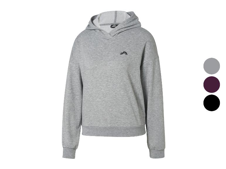 Crivit grijze hoodie met een klein zwart logo en kleuropties