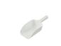 Witte plastic schep voor voedsel of ijs