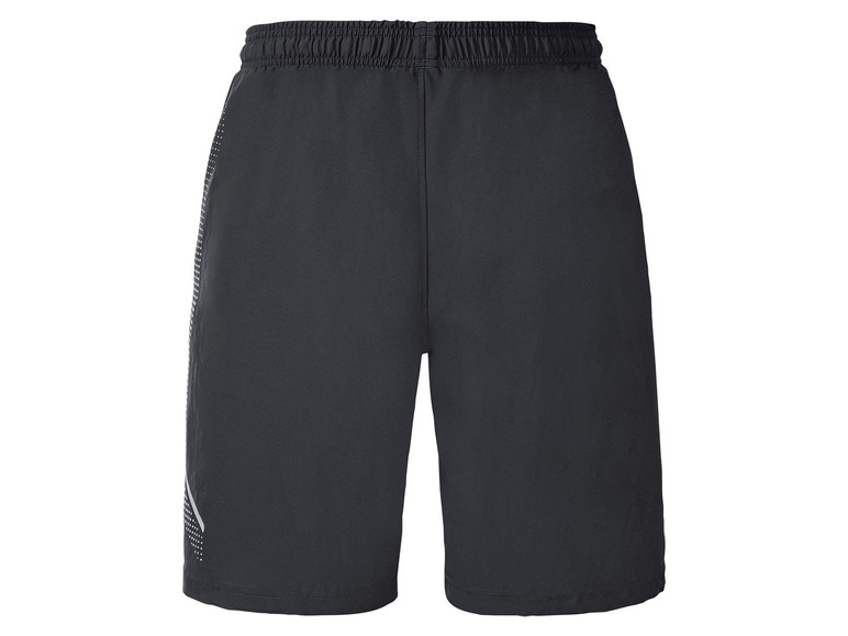 Zwarte sportbroek met witte details.