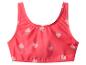 Rode bikinitop met aardbeienprint.