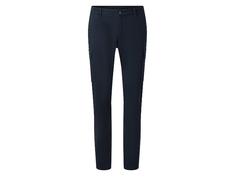 Donkerblauwe cargbroeken voor heren.