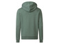 Een groene hoodie met capuchon.