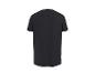 Zwart heren T-shirt met korte mouwen, achteraanzicht