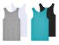 Set van tanktops: grijs, wit, turquoise en zwart.