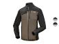 Parkside Performance softshell jas in bruin en zwart met rits.