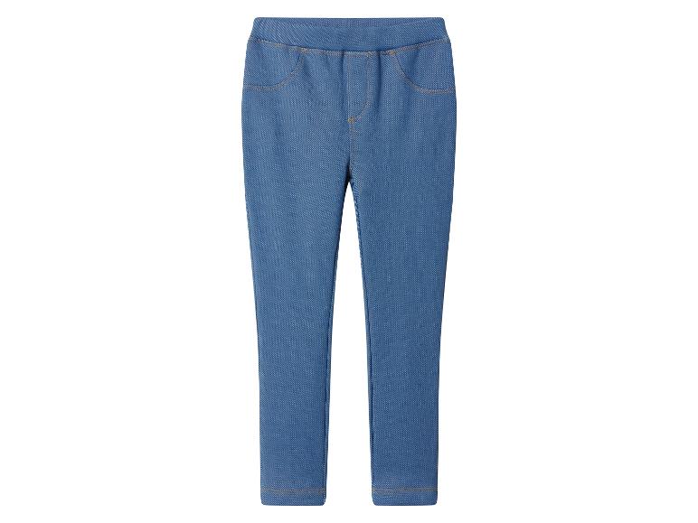 Blauwe kinder denim legging