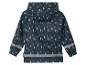 Een donkerblauw kinder regenjas met regendruppel print van Didriksons.