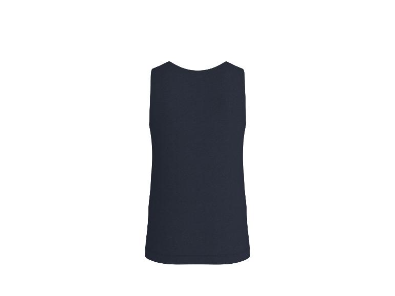 Donkerblauw heren tanktop, achterkant
