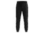 Zwarte joggingbroek voor heren met trekkoord en geribde boorden.
