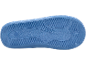 Blauwe schoenzool met gestructureerd antislip patroon.