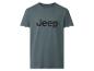 Donkergrijs Jeep-merk T-shirt met korte mouwen en ronde hals.