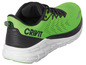 Groene Crivit hardloopschoenen met witte zool.