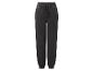 Zwarte joggingbroek met elastische tailleband en trekkoord.